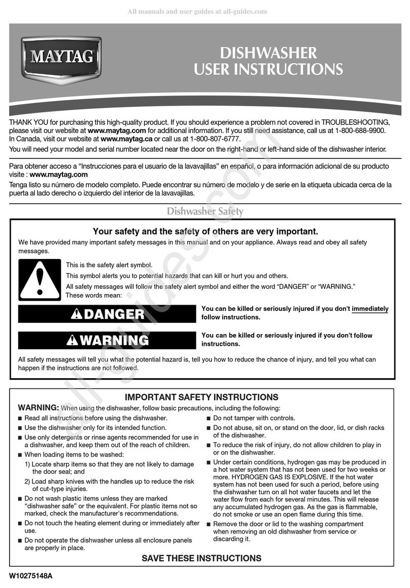 Maytag MDB4630A User manual