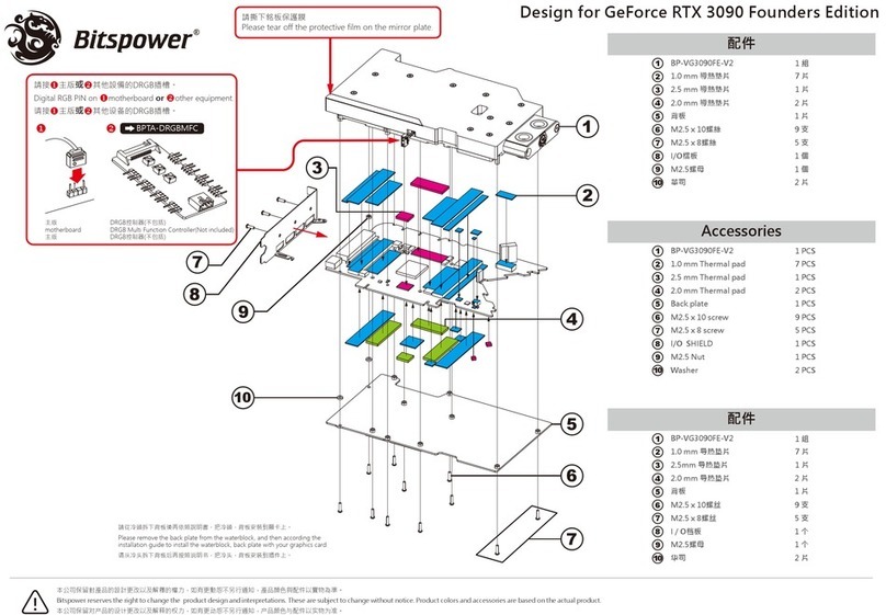 Bitspower GeForce RTX 3090 Founders Edition User manual