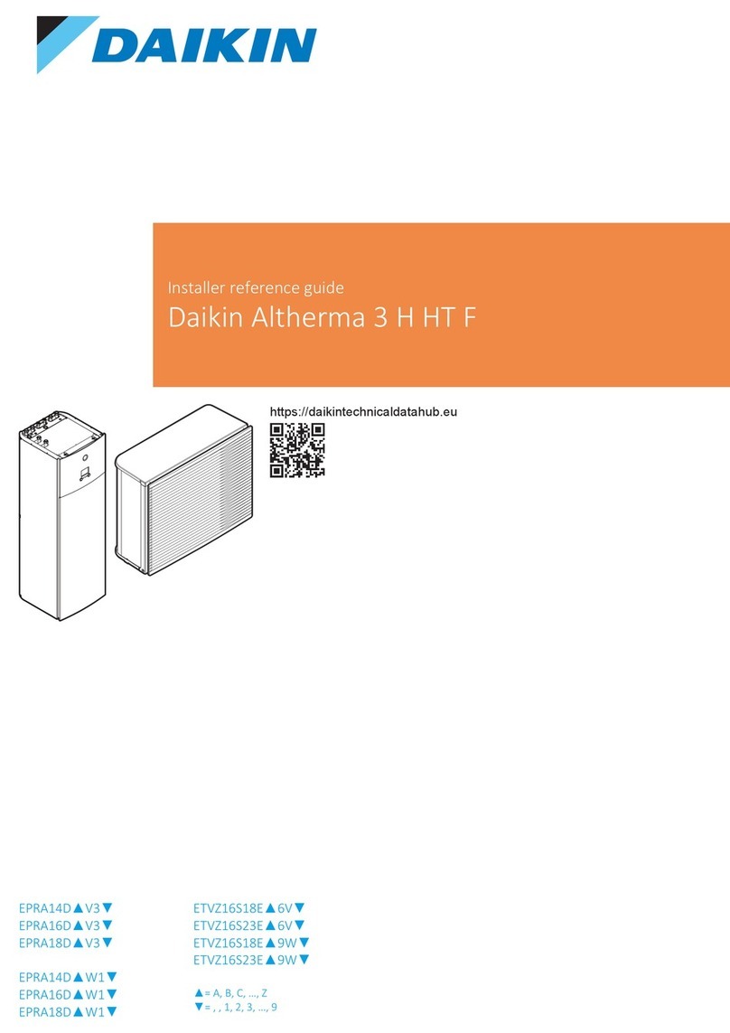 Daikin ETVZ16E6V7 Installer's reference guide