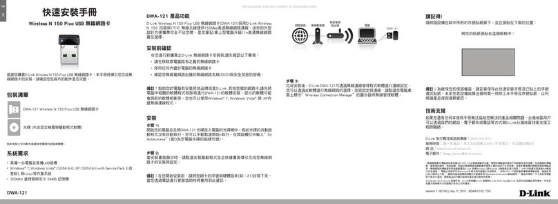 D-Link DWA-121 User manual