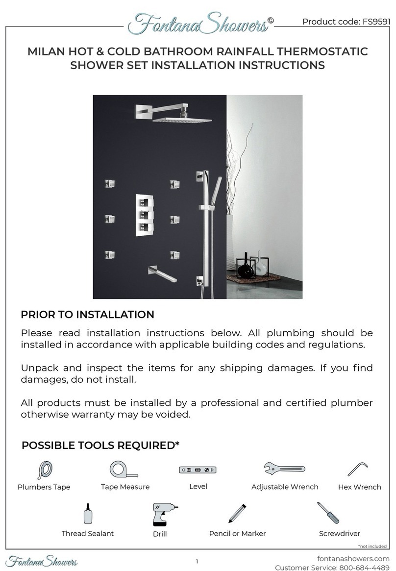 Fontana Showers FS9591 installation instructions