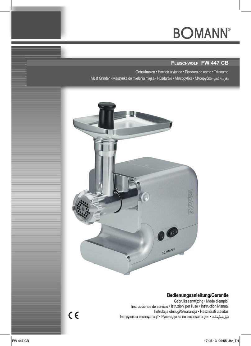 BOMANN FW 447 CB instruction manual