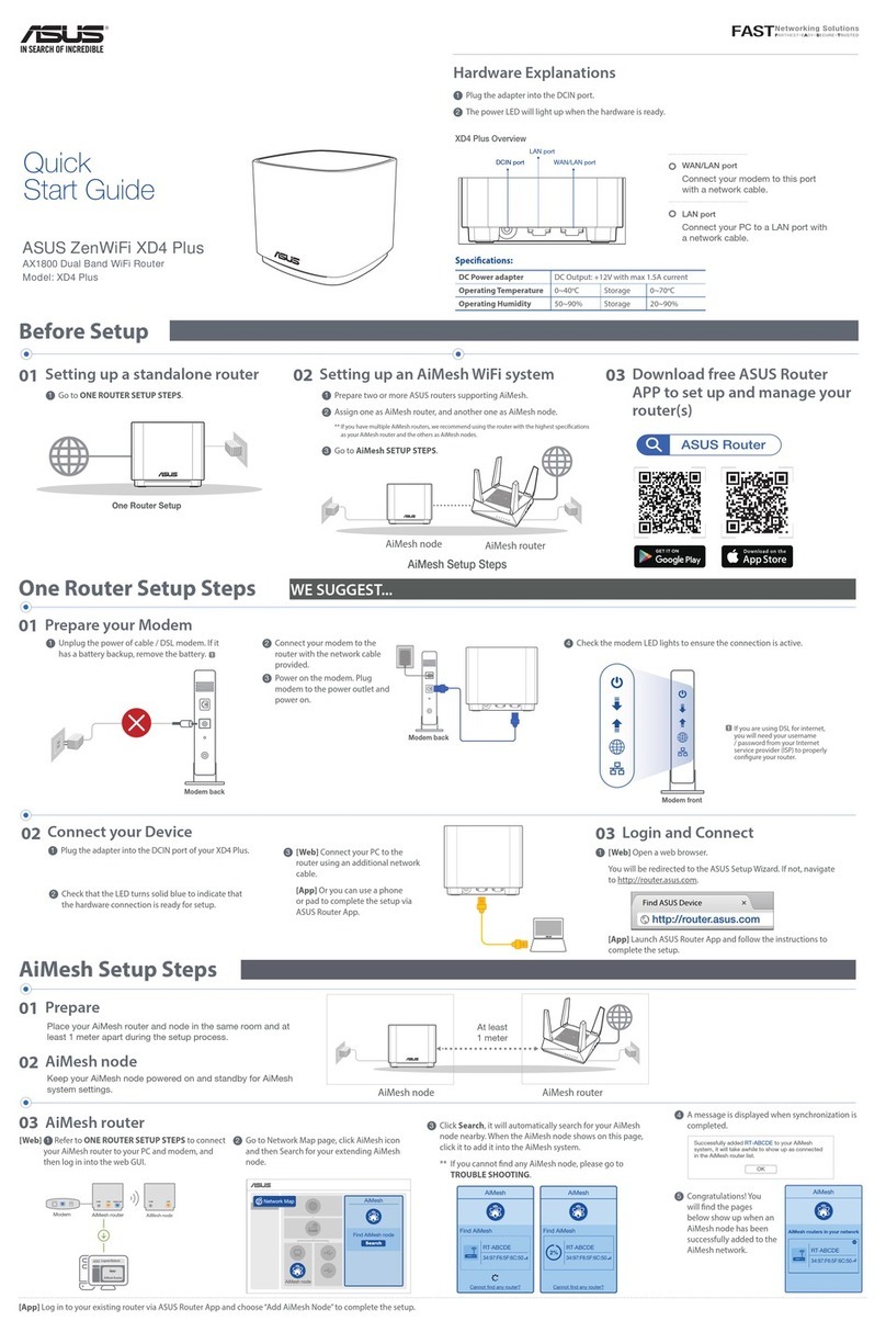 Asus ZenWiFi XD4 Plus User manual