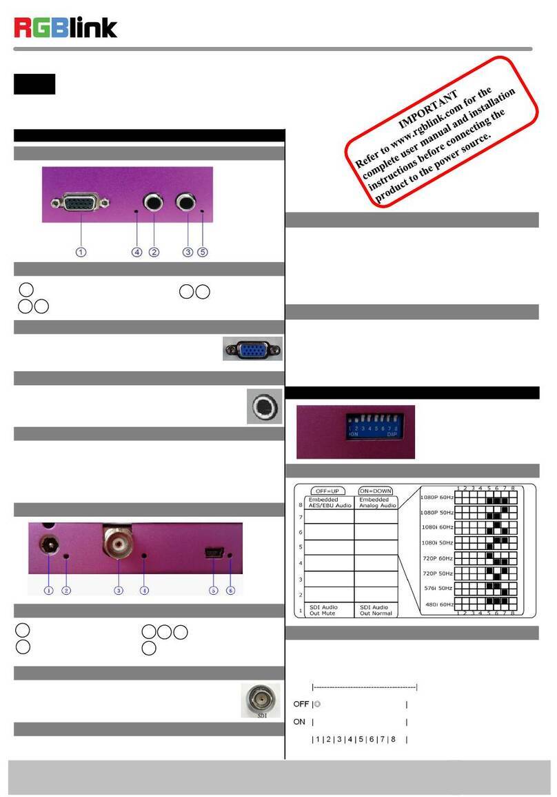 RGBlink MSP 210V User manual