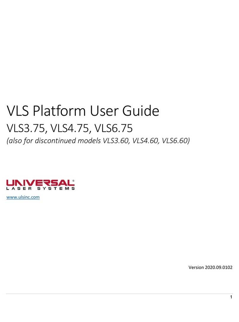 Universal Laser Systems VLS3.75 user guide