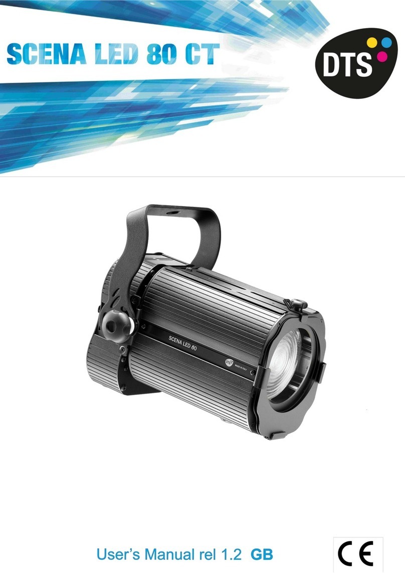 DTS SCENA LED 80 CT User manual
