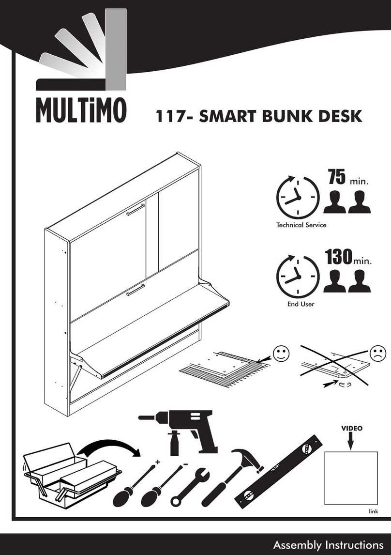 Multimo 117 SMART BUNK DESK User manual