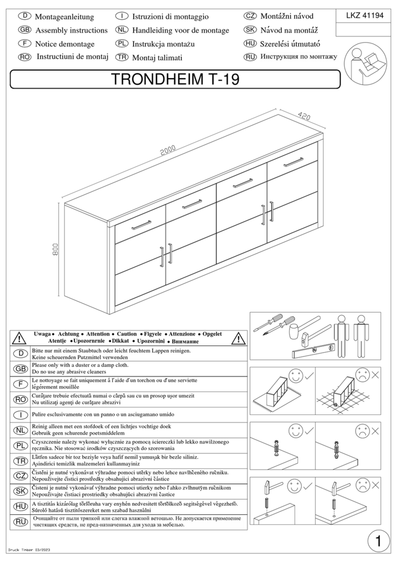Woltra TRONDHEIM T-19 Assembly instructions