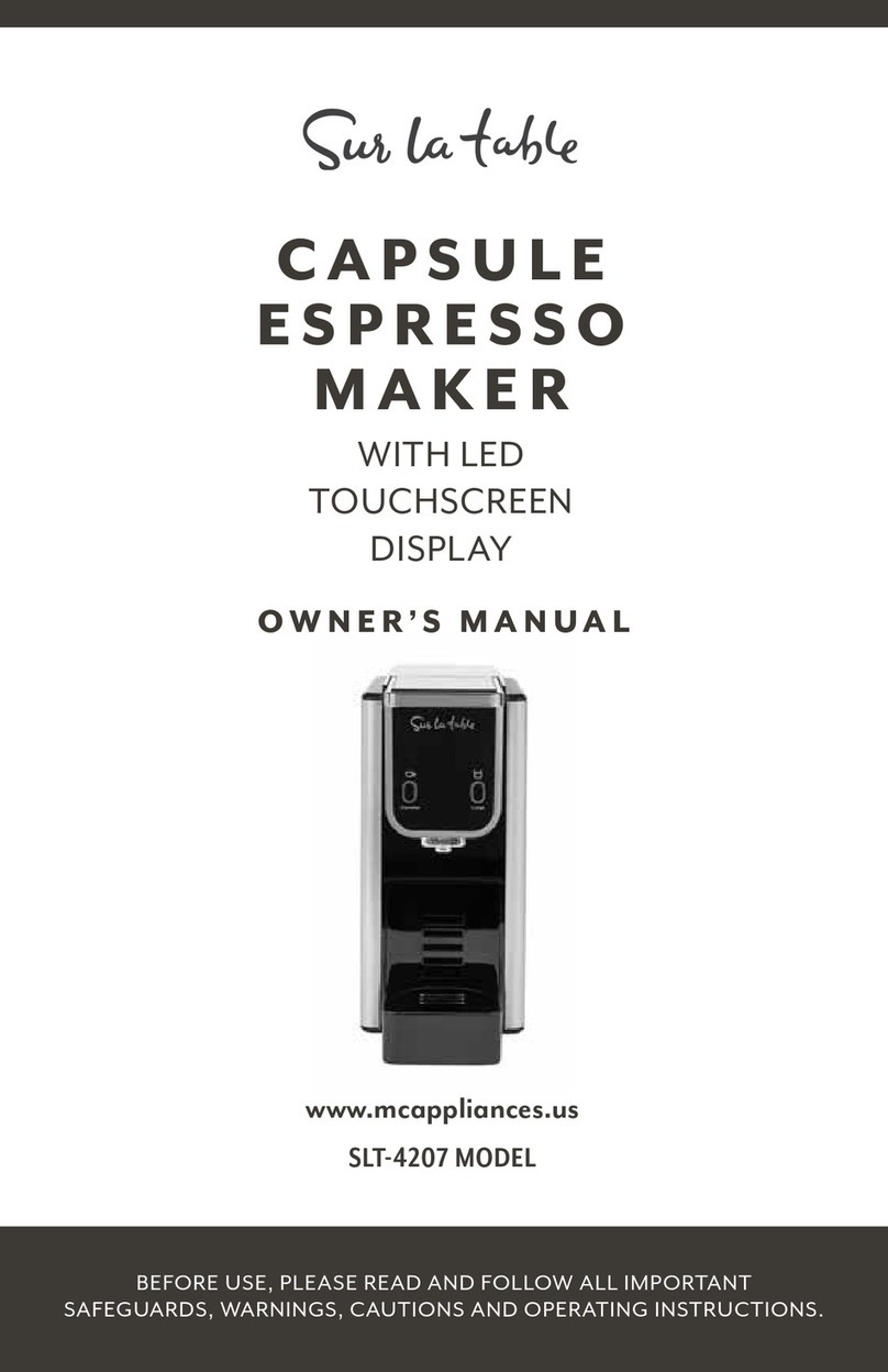 Sur la table SLT-4207 owner's manual
