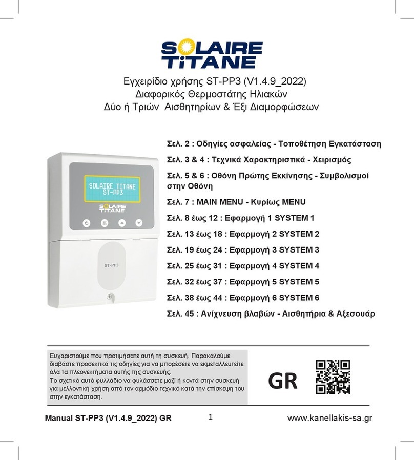 Solaire TITANE ST-PP3 user manual