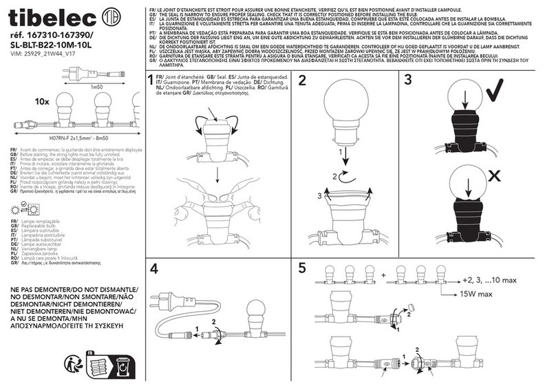 tibelec SL-BLT-B22-10M-10L quick start guide