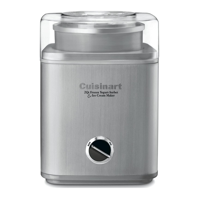 Cuisinart Pure Indulgence ICE-30BC Series User manual