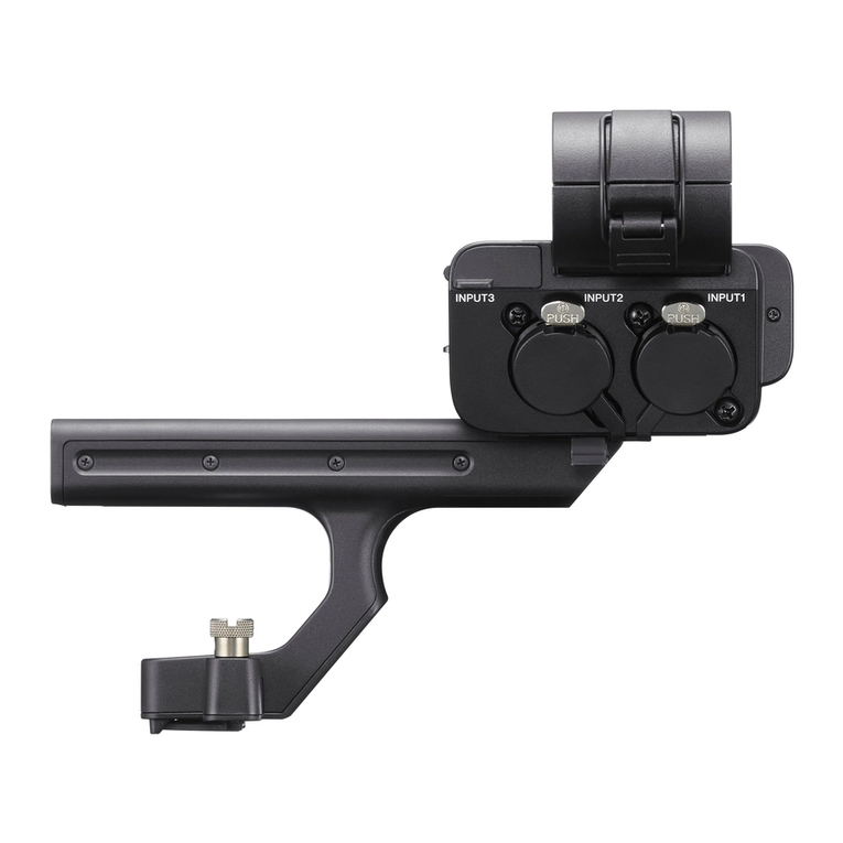 Sony XLR-H1 User manual