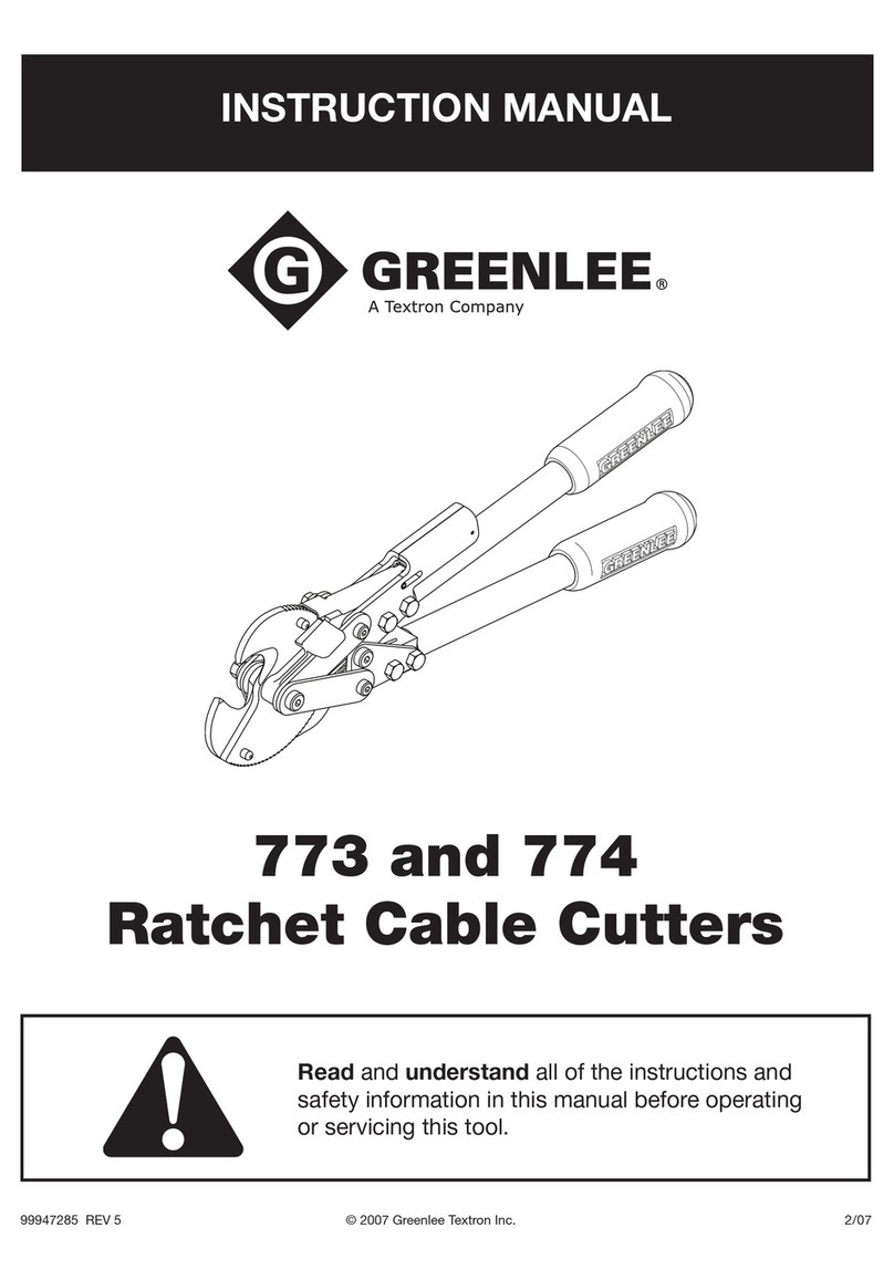Textron Greenlee 773 User manual