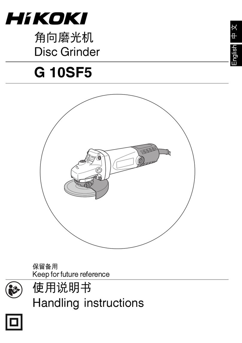 HIKOKI G 10SF5 Handling instructions
