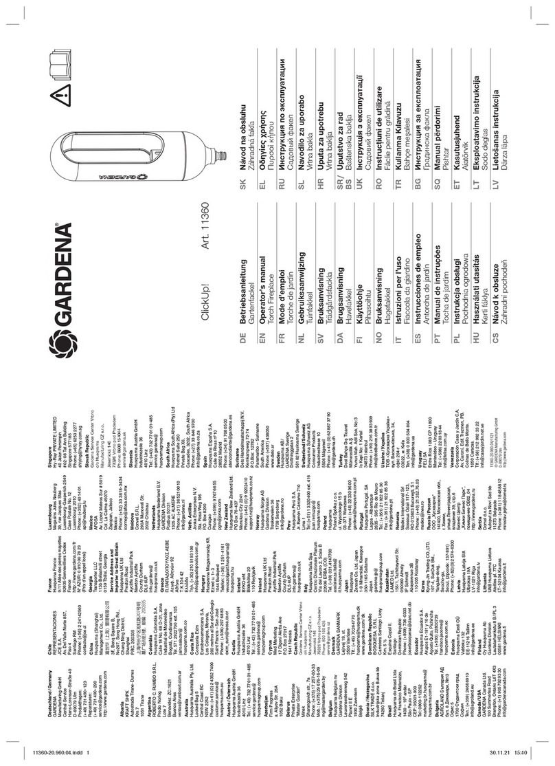 Gardena ClickUp! Operator's manual