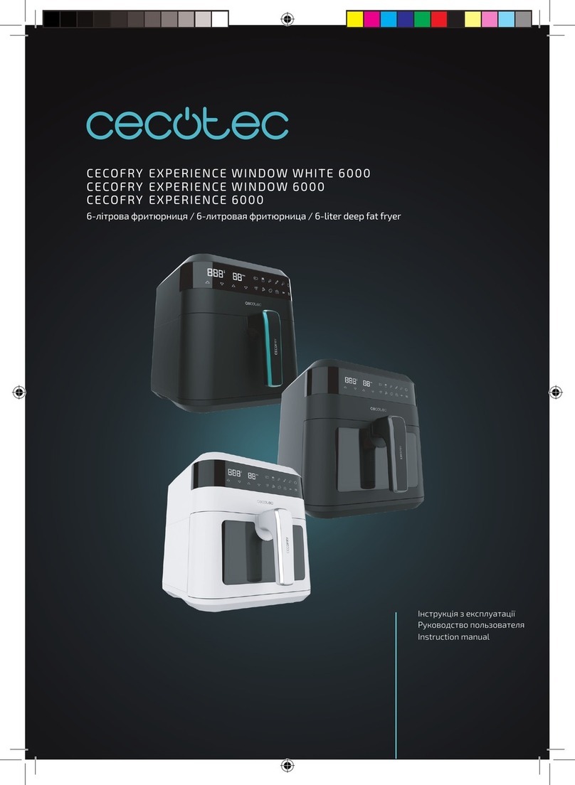 cecotec CECOFRY EXPERIENCE WINDOW WHITE 6000 User manual