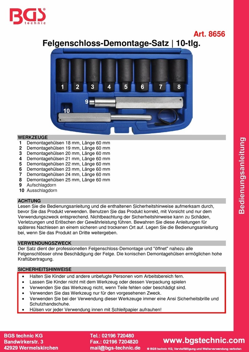BGS technic 8656 User manual