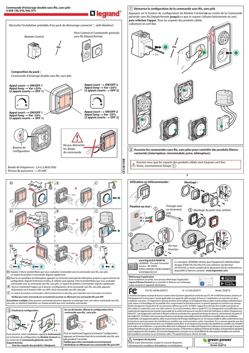 LEGRAND 0 698 19L User manual LEGRAND 0 698 19L User manual