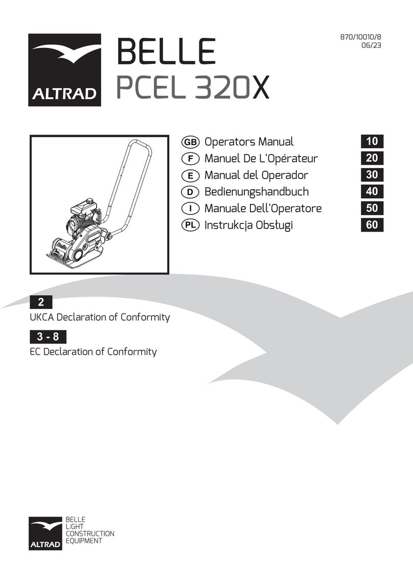 Altrad BELLE PCEL 320X User manual