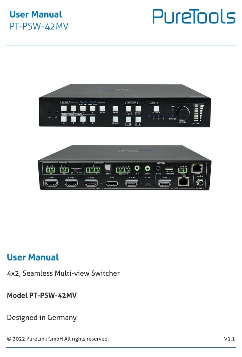 PureTools PT-PSW-42MV User manual