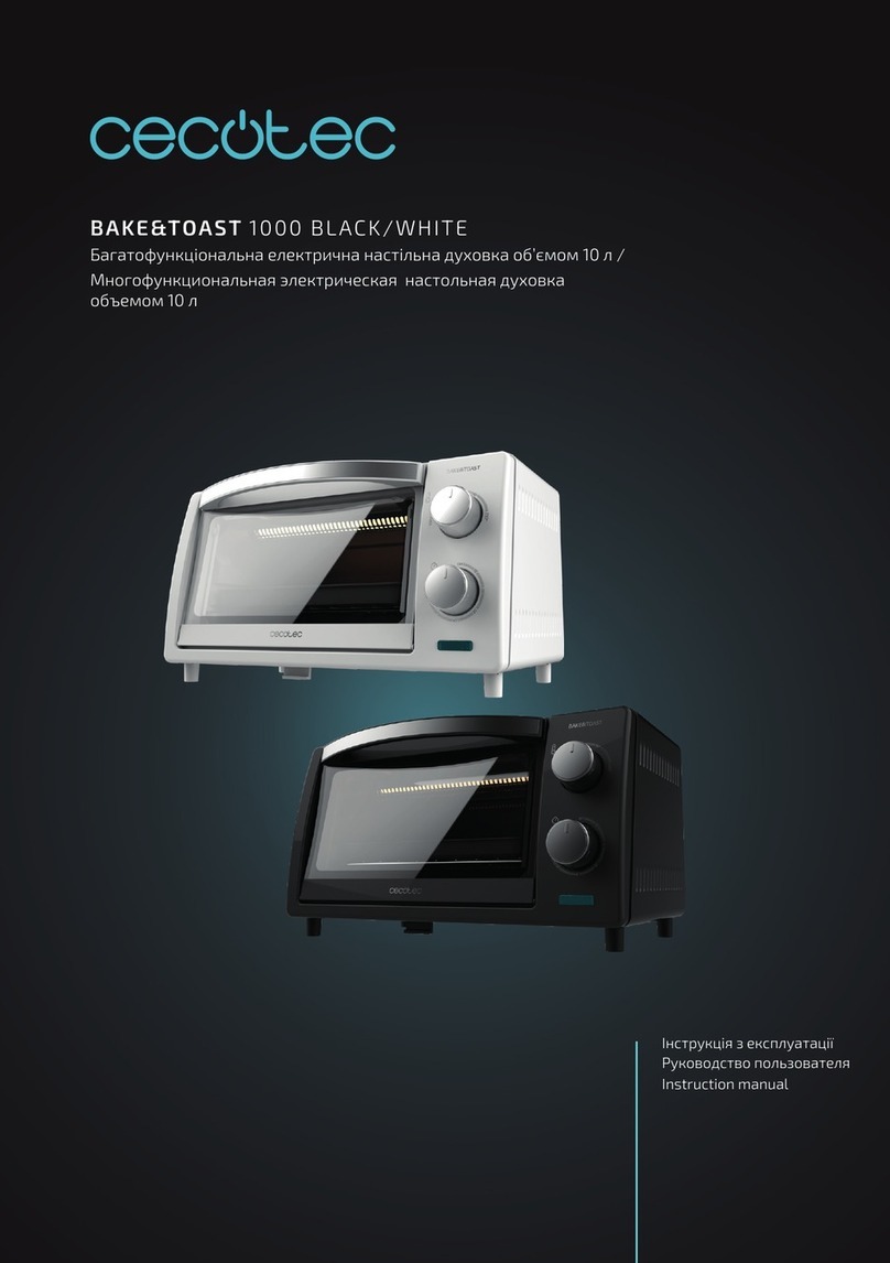 cecotec Bake&Toast 1000 Black instruction manual