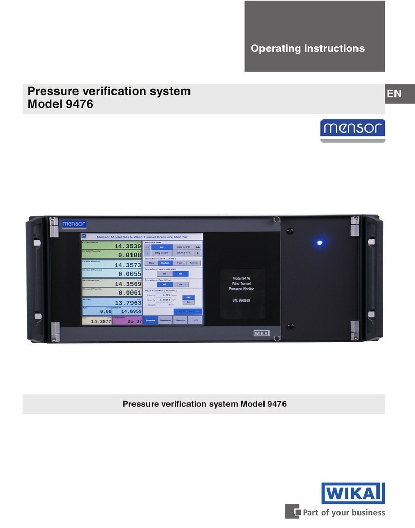 WIKA mensor 9476 User manual WIKA mensor 9476 User manual