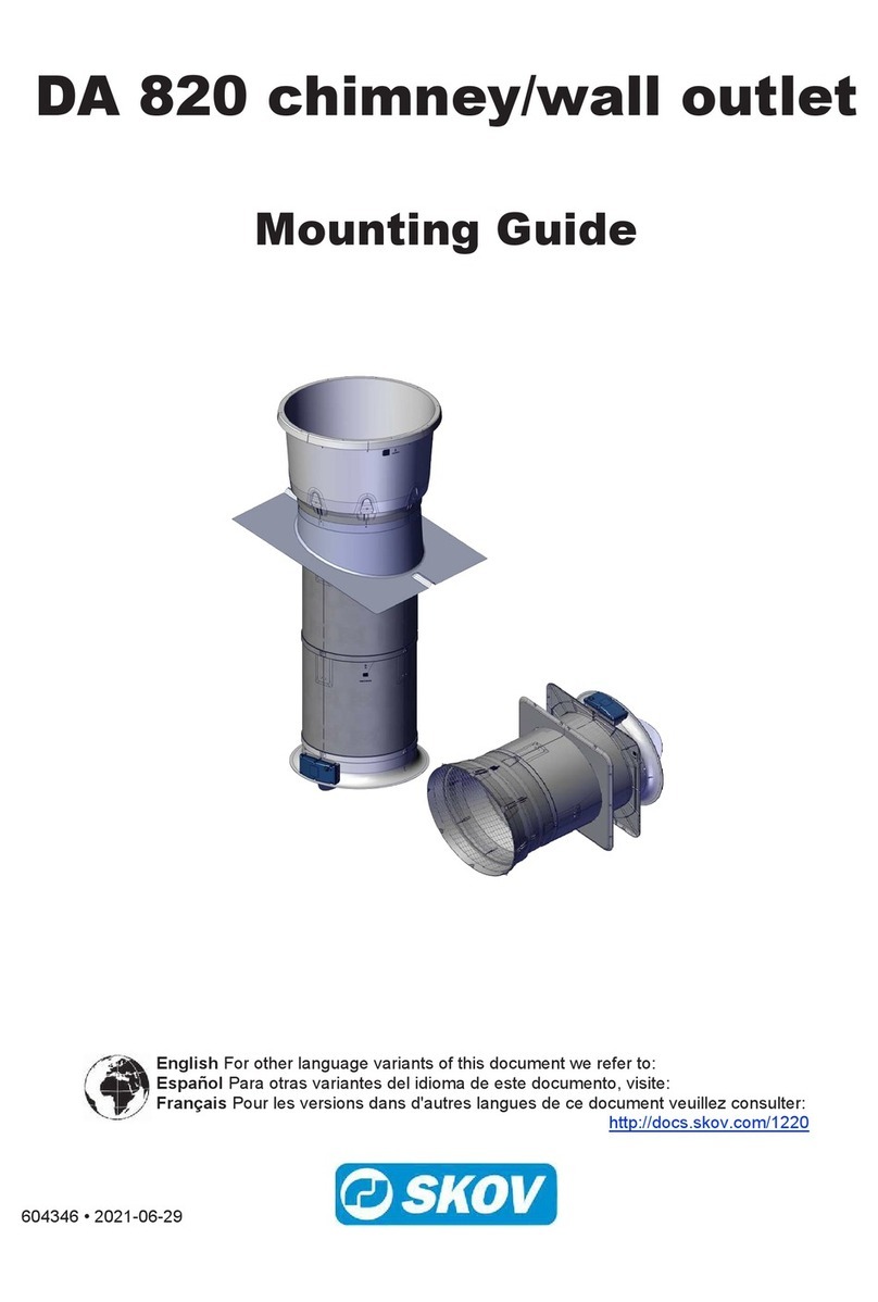 Skov DA 820 Mounting guide