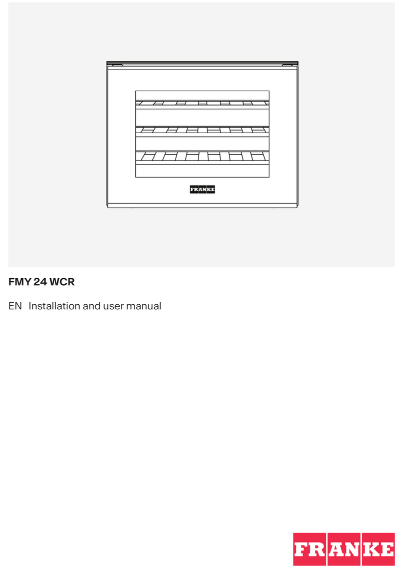 Franke FMY 24 WCR Installation and user manual