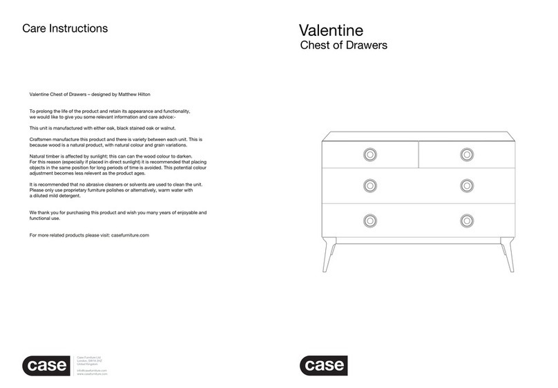 Case Valentine 101870 User manual Case Valentine 101870 User manual