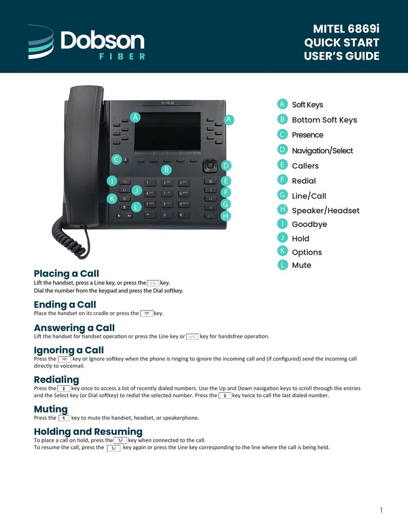 Mitel 6869i User manual