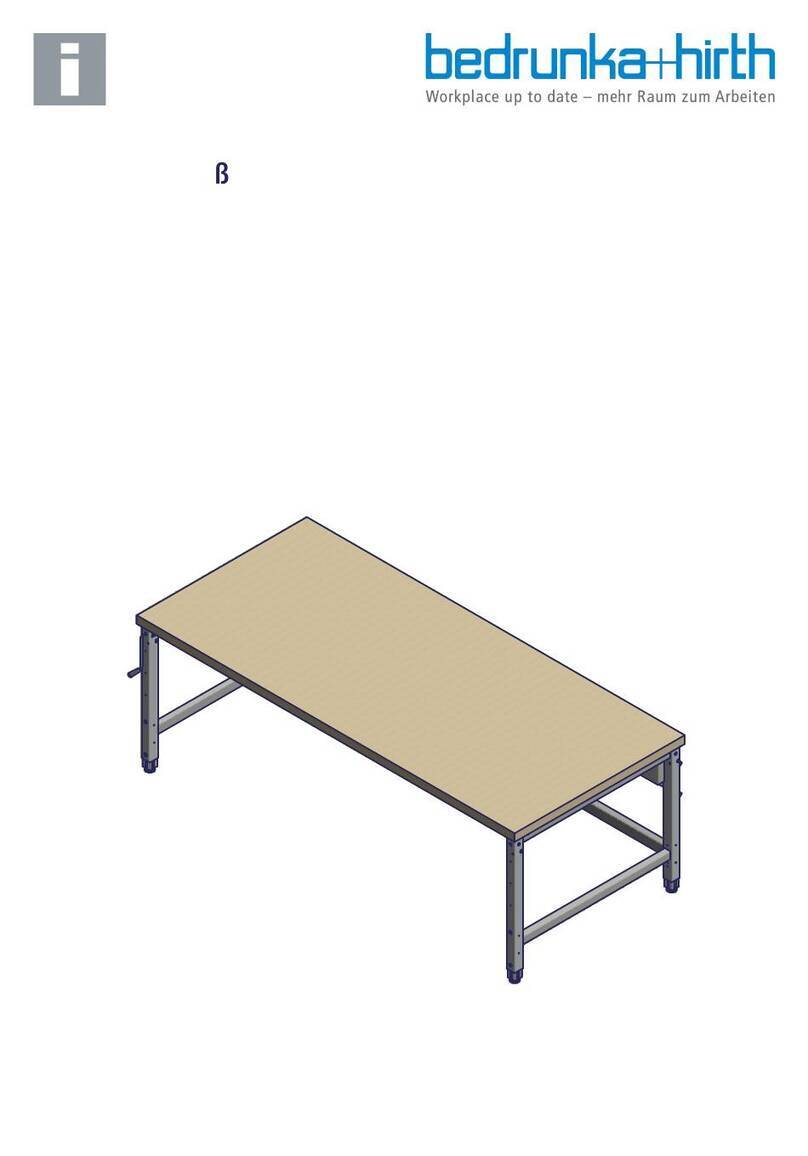 Bedrunka+Hirth Workergo 4-foot, clamp Assembling instructions