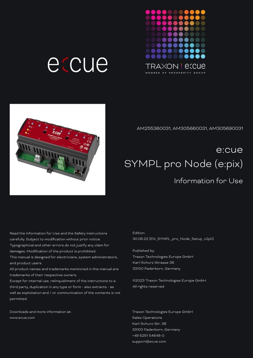Traxon e:cue SYMPL pro Node User manual