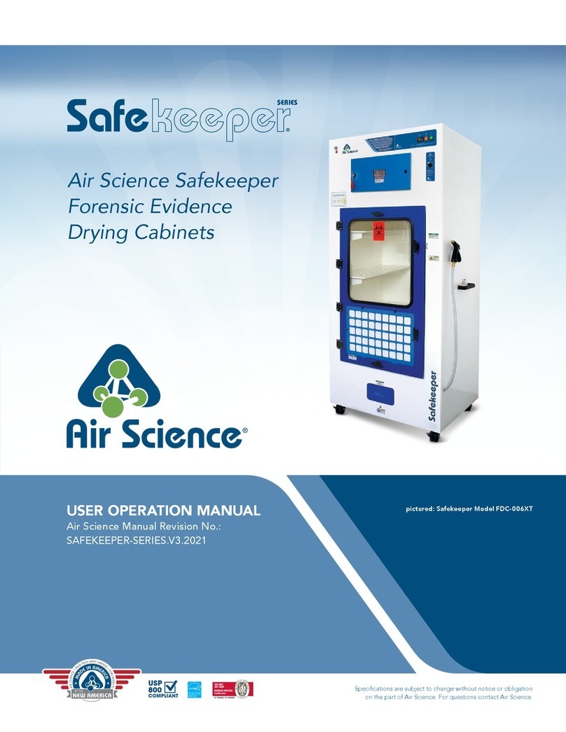 Air Science Safekeeper Series Mounting instructions