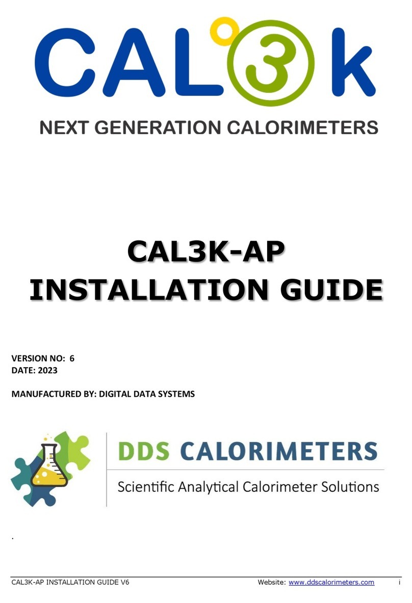 DDS Calorimeters CAL3K-AP installation guide