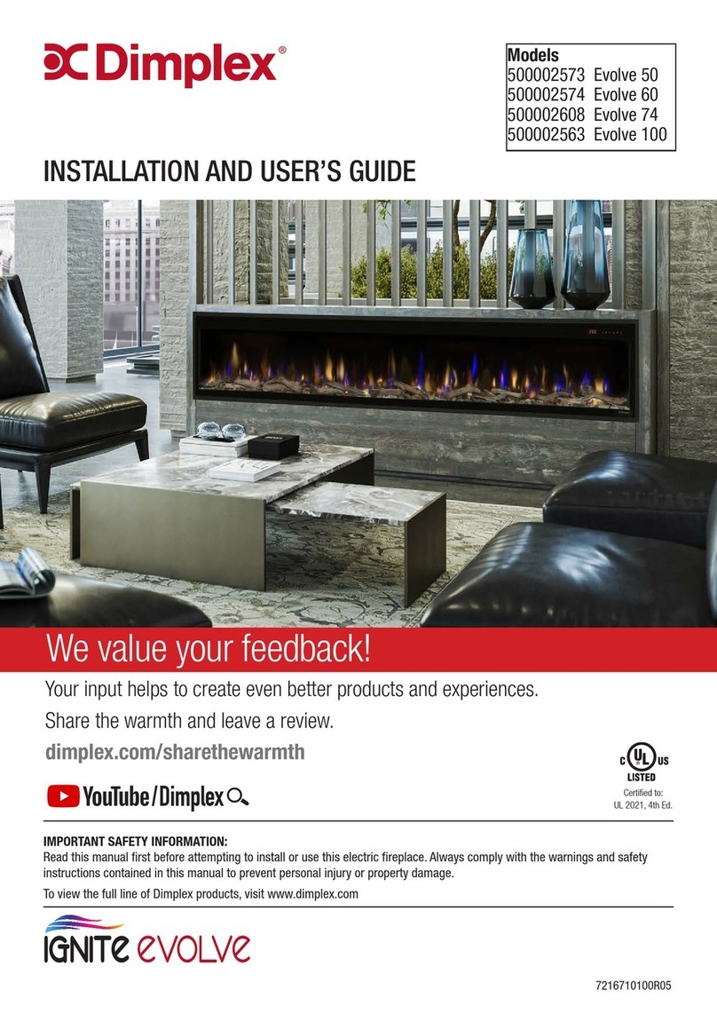 Dimplex Evolve 50 Installation and user guide