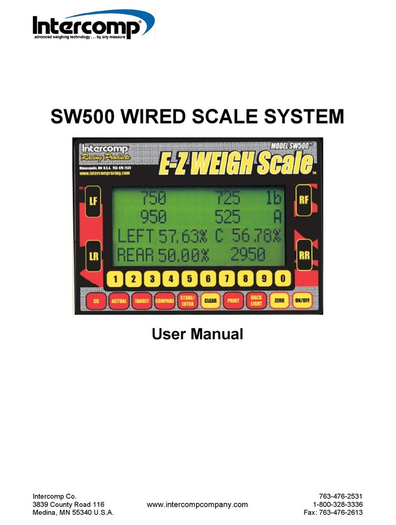 Intercomp SW500 User manual Intercomp SW500 User manual