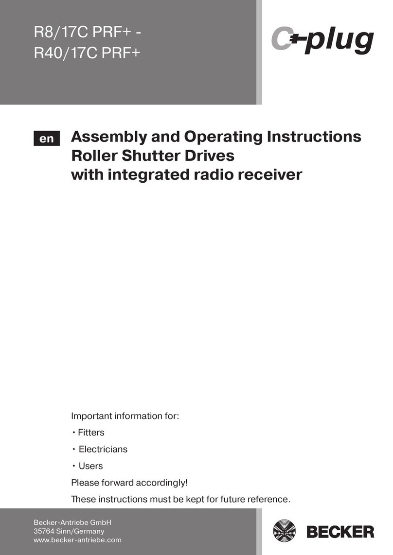 Becker R8/17C PRF+ User manual
