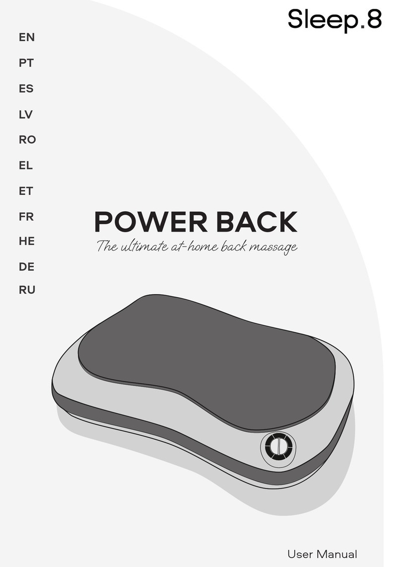 sleep8 POWER BACK User manual