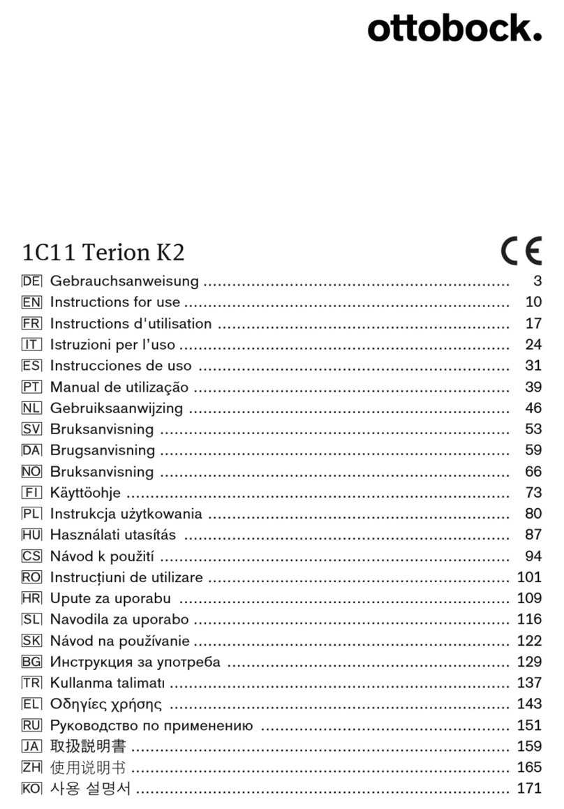Otto Bock 1C11 Terion K2 Instructions for use