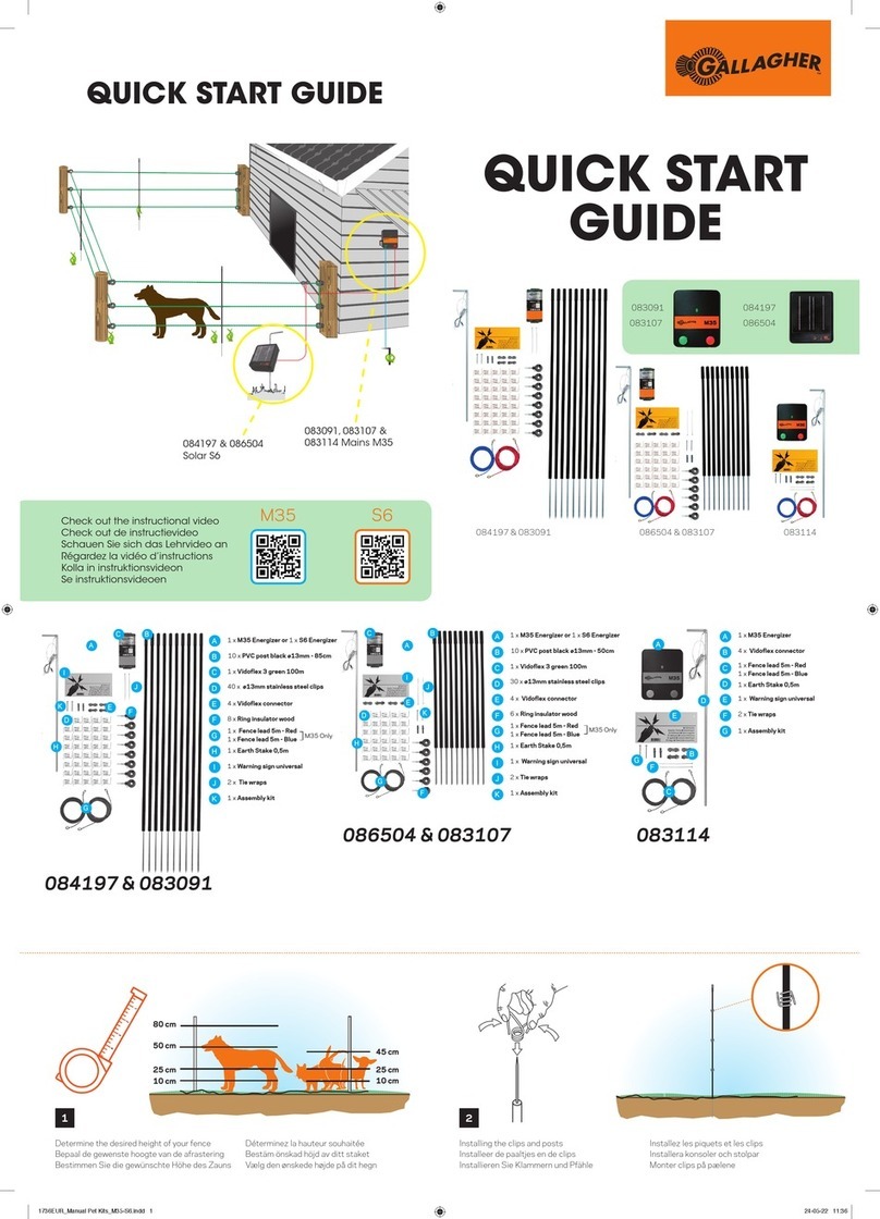 Gallagher M35 quick start guide