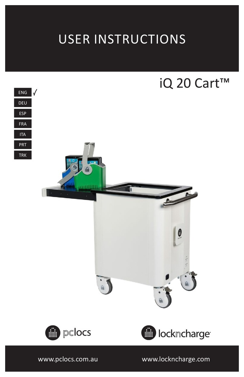 PC Locs lockncharge iQ 20 Cart User manual