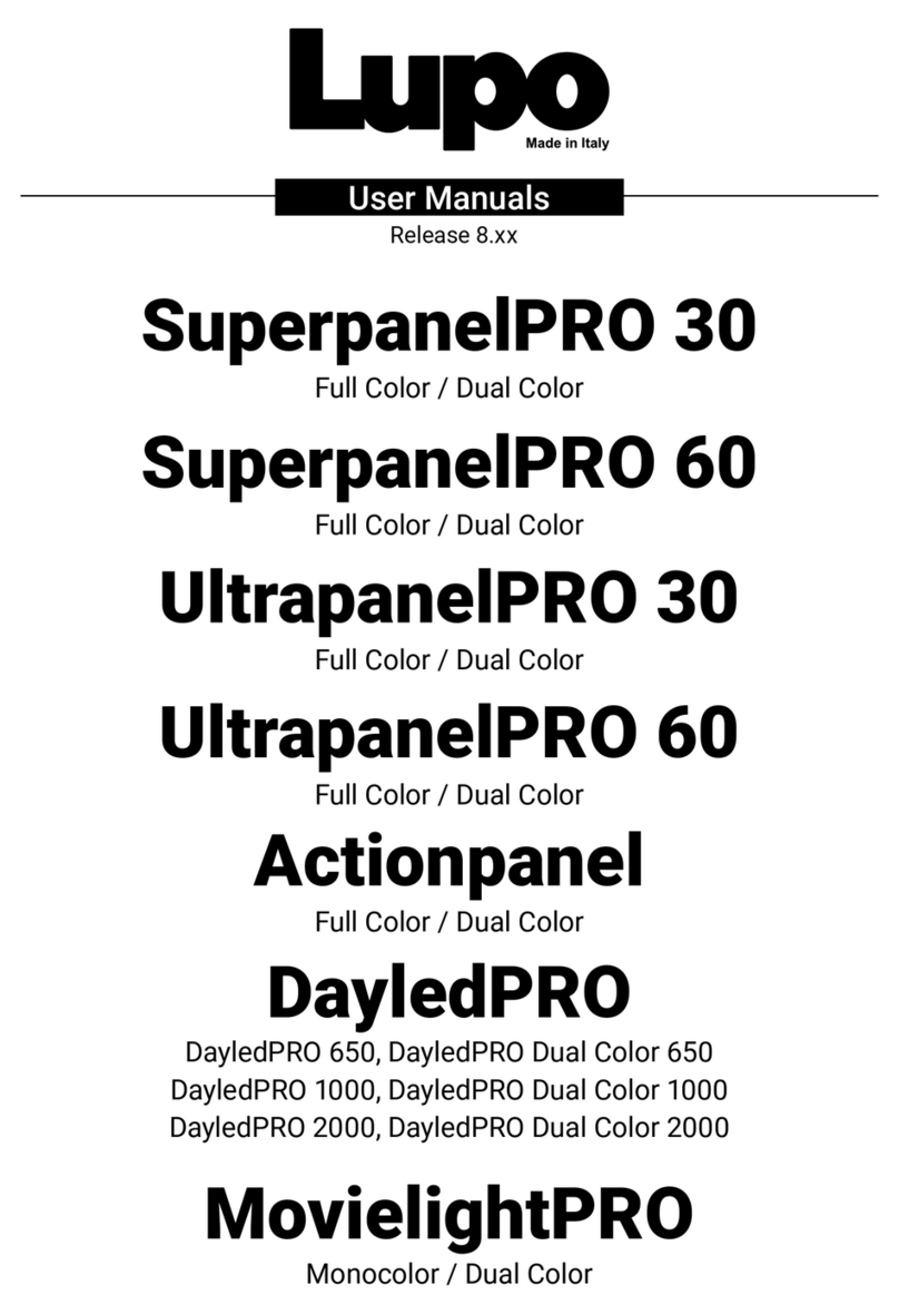 Lupo SuperpanelPRO 30 Installation and operation manual