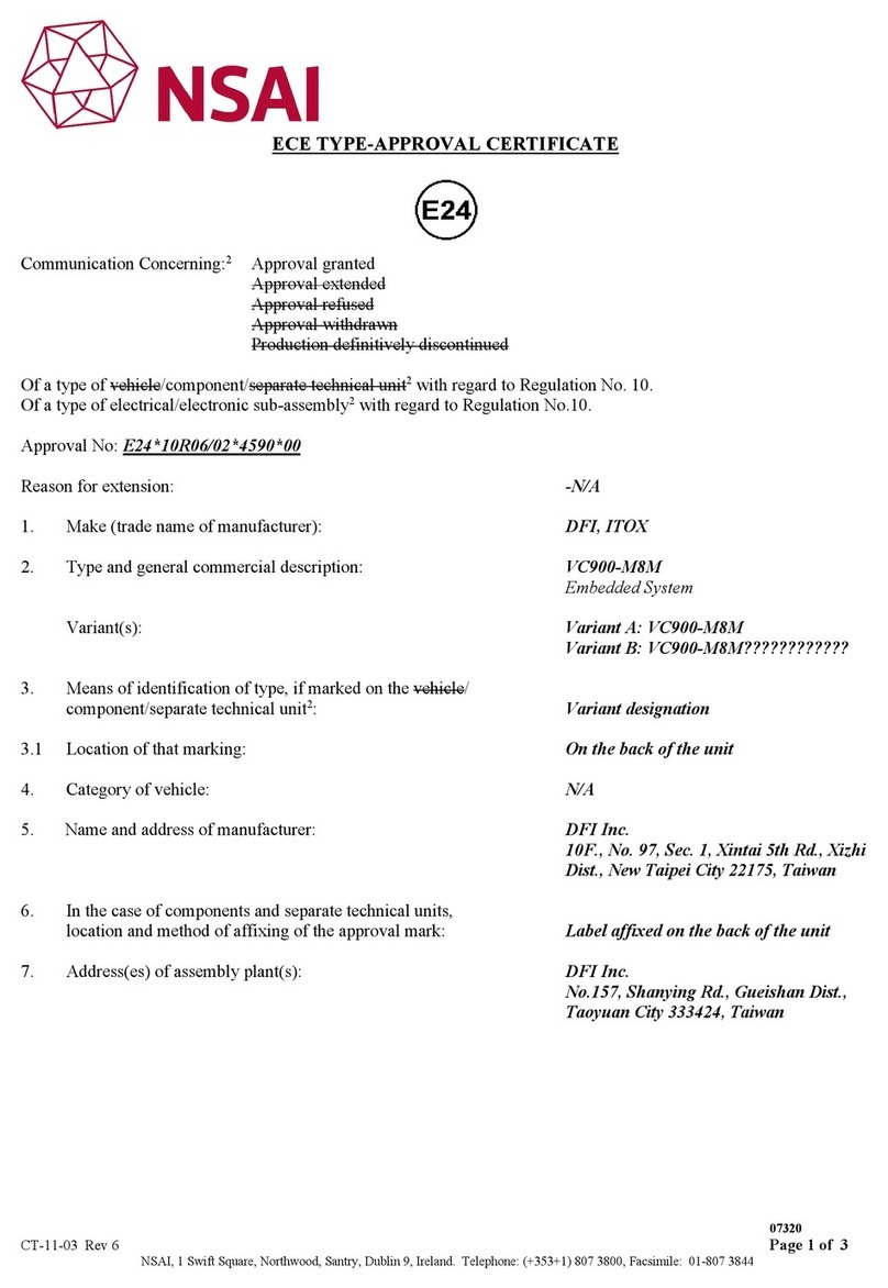 DFI VC900-M8M user manual