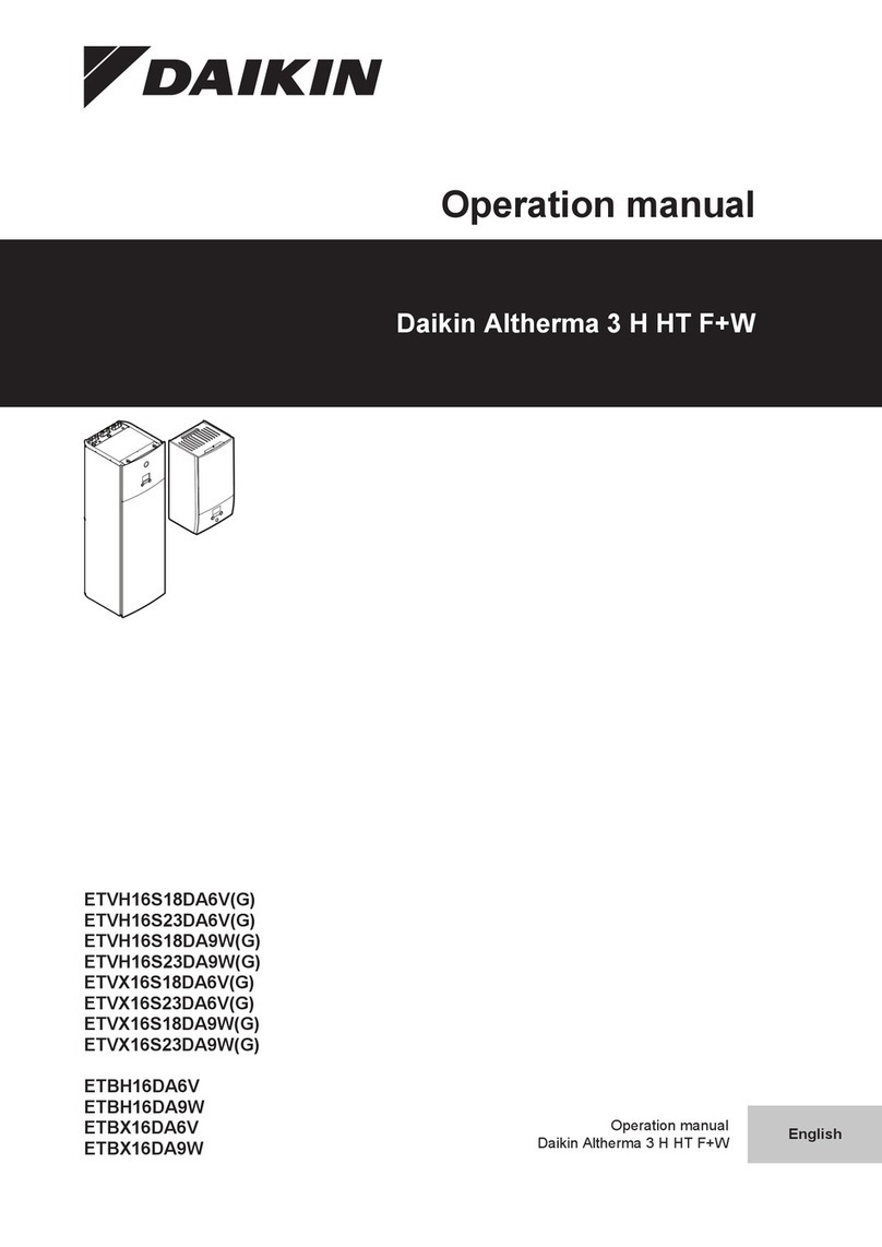 Daikin Altherma ETBH16DA6V Operation manual