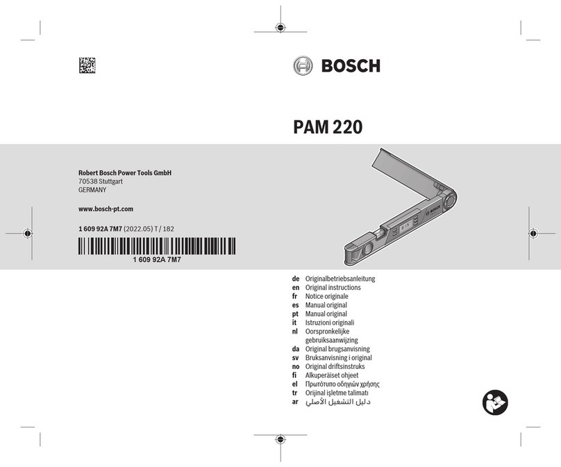 Bosch PAM 220 Original instructions