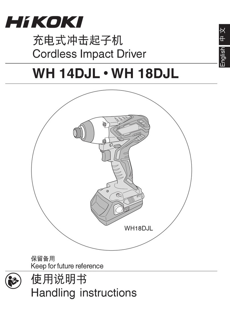 HIKOKI WH 18DJL User manual HIKOKI WH 18DJL User manual
