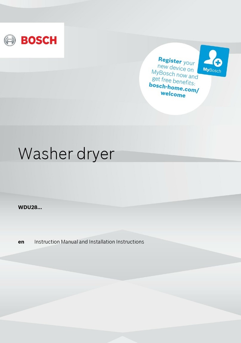 Bosch WDU28 Series User manual