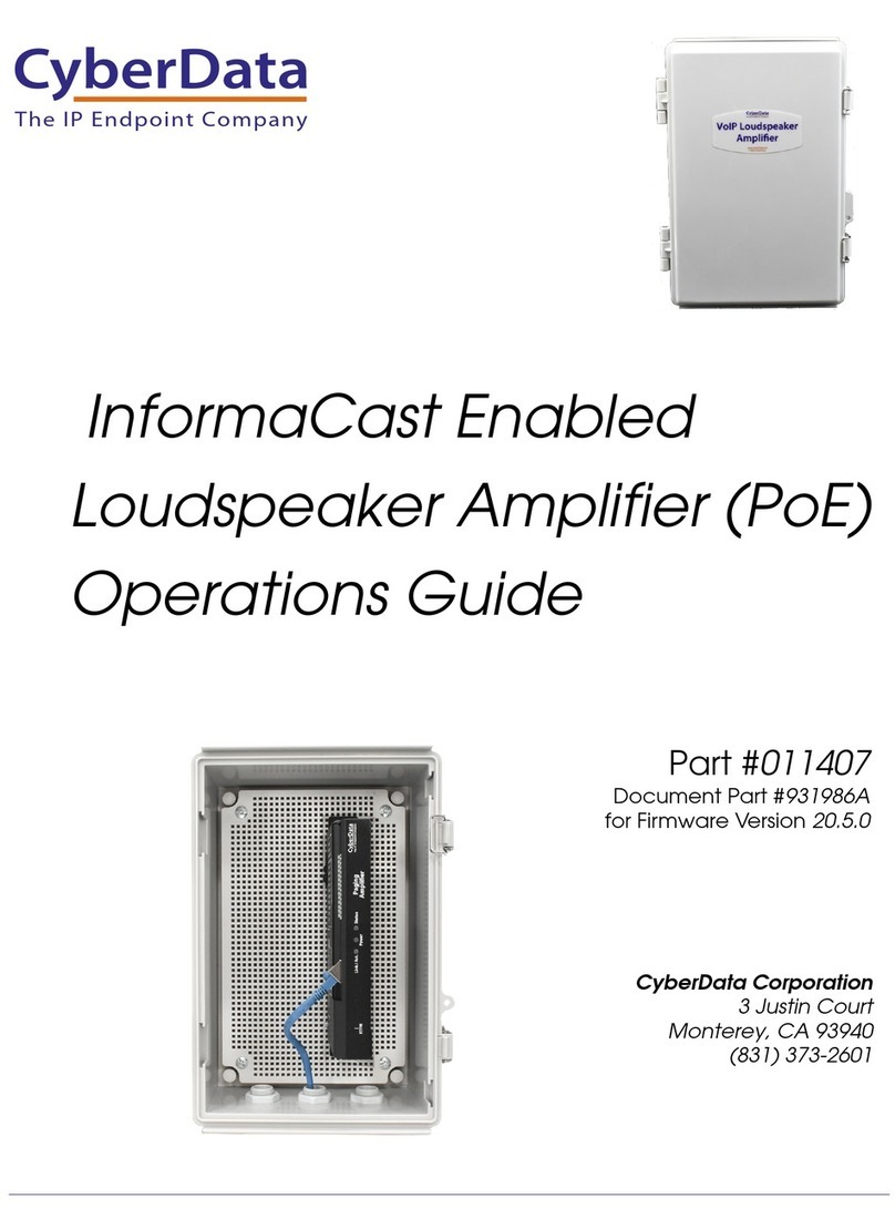 CyberData InformaCast Enabled 011407 User manual