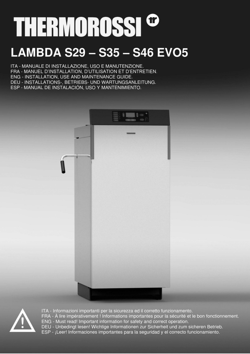 THERMOROSSI LAMBDA S29 EVO5 Installation and operating instructions